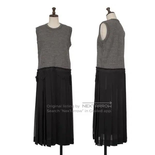 Comme des Garcons Comme Des Garcons Gray vintage design knit dress Size S / US 4 / IT 40 - 1 Thumbnail