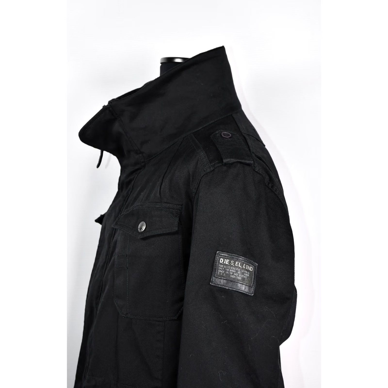 Diesel Diesel Jacket Men's Military Black 2XL Size 2XL Regular Cotton Zip Logo Vintage: No Size US XXL / EU 58 / 5 - 7 Thumbnail