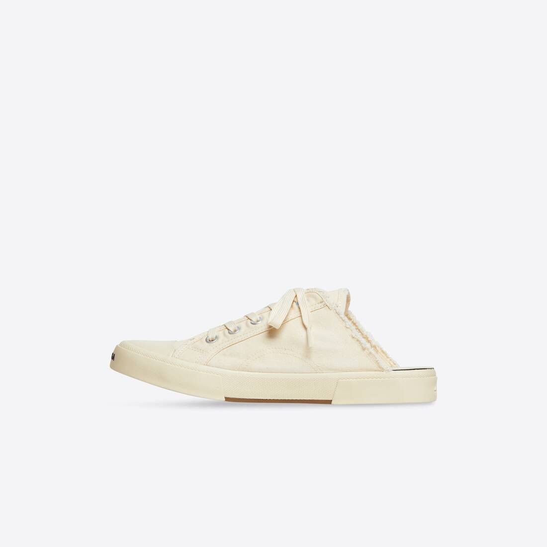 Balenciaga o1srvl11e0426 Paris Mule in Beige Size US 7 / IT 37 - 4 Thumbnail