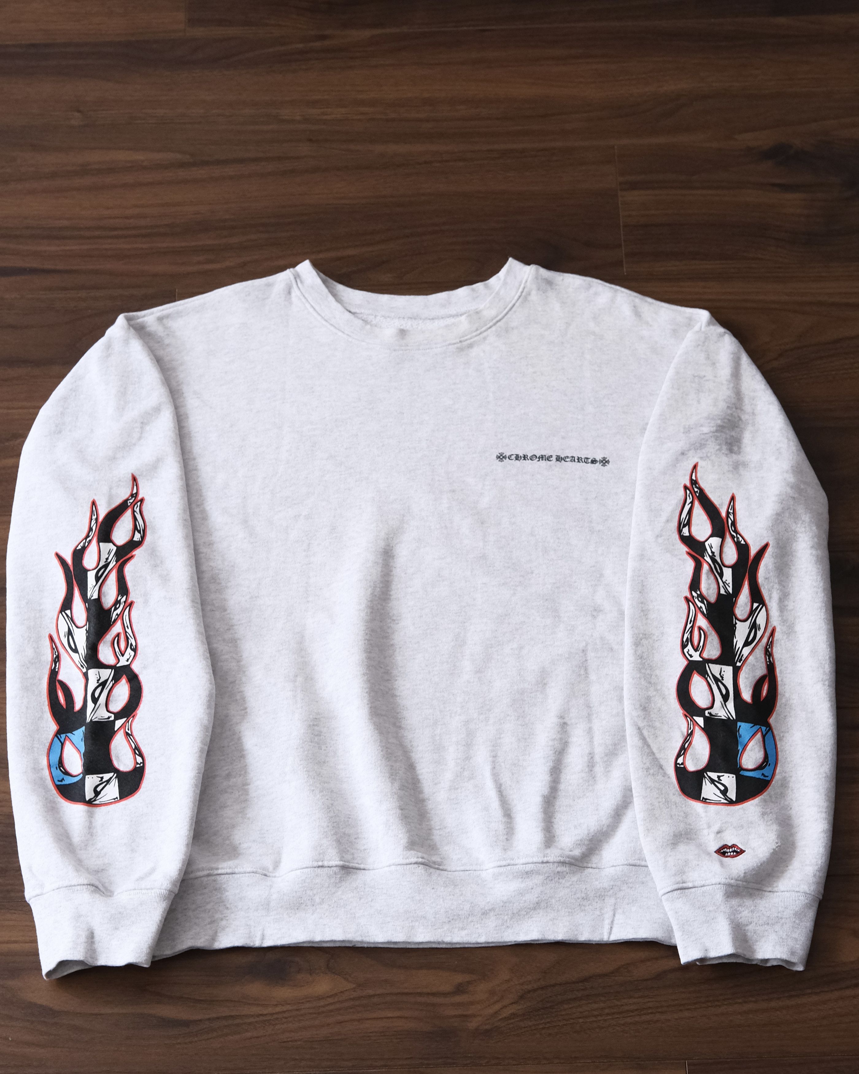Chrome Hearts Chrome Hearts Mattry Boy Crewneck Brain Flame Grey Sweater Size US L / EU 52-54 / 3 - 2 Thumbnail