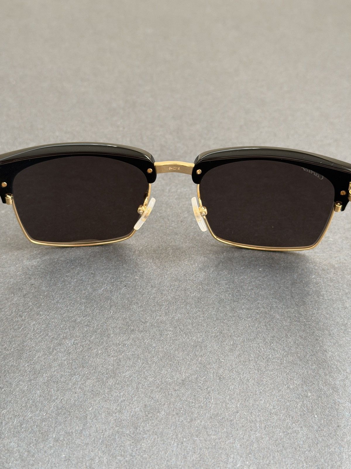 Cartier Cartier Black Square Acetate Metal Frame Sunglasses Size ONE SIZE - 3 Thumbnail
