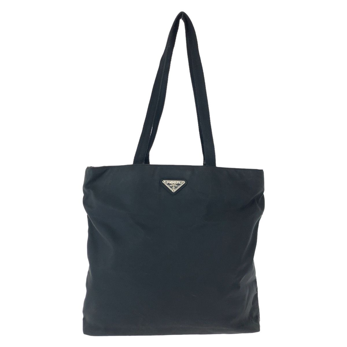 Prada Prada Prada Nylon Tessuto Triangle Logo Tote Bag B9711 Canvas Tote Bag B9711 in Very Good Condition Size ONE SIZE - 1 Thumbnail