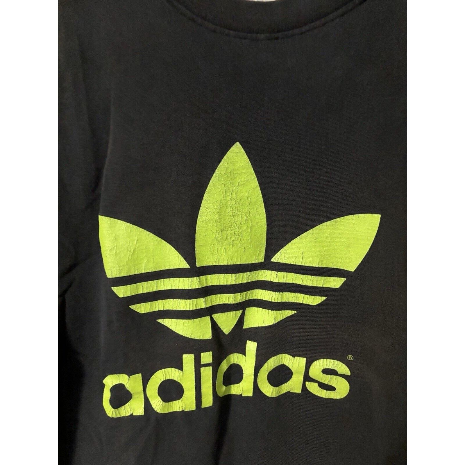 Adidas vintage black adidas trefoil made in usa size M shirt green Size US M / EU 48-50 / 2 - 4 Thumbnail