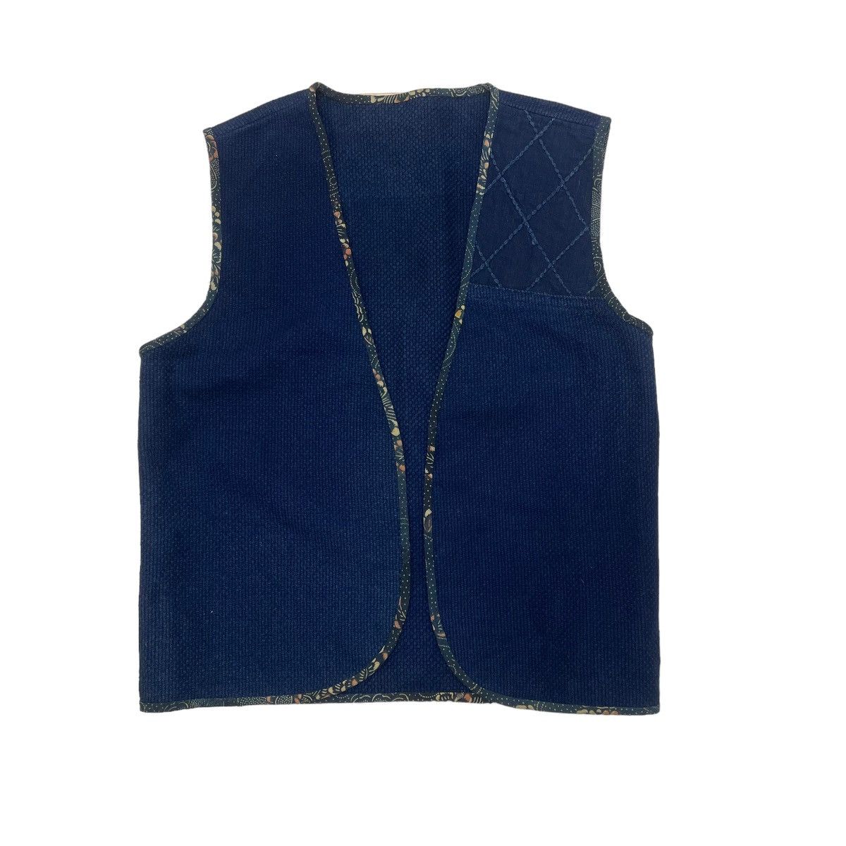 Indigo Japanese Brand Vest Indigo Button Less Size US S / EU 44-46 / 1 - 1 Thumbnail