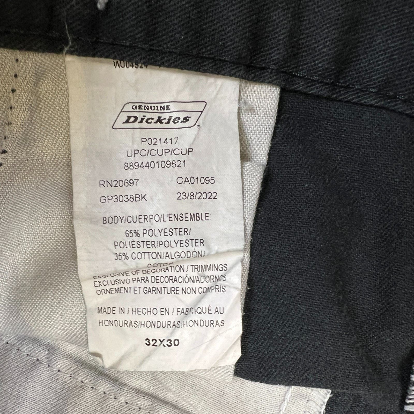 Dickies × Vintage Dickies Pants 32x30 Wide Baggy Cargo Work Wear Chino Trouser Size US 32 / EU 48 - 10 Thumbnail