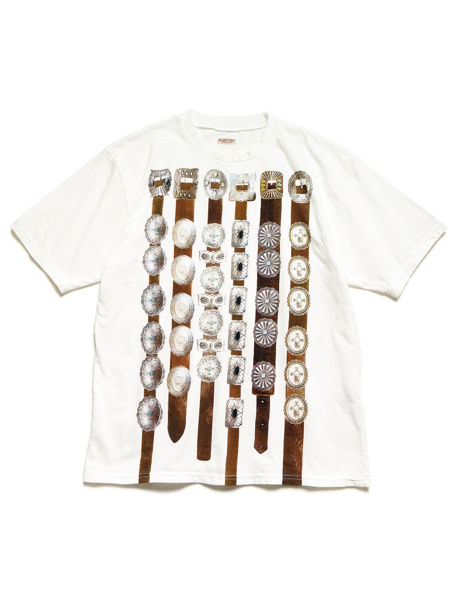 Kapital Kapital 20 Tenjiku Crew T-Shirt (Curtain Concho Print) Size US S / EU 44-46 / 1 - 1 Thumbnail