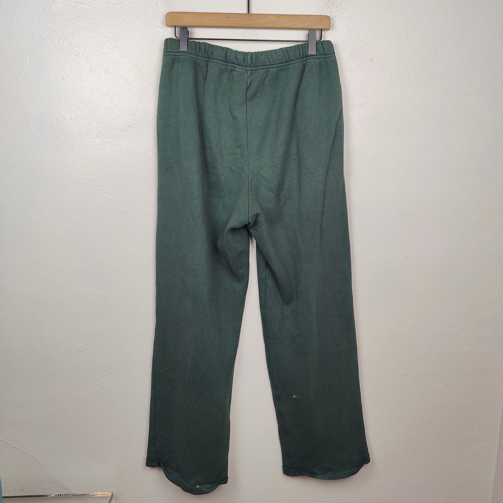Other Skims Cotton Fleece Straight Leg Pants Medium Sage Green Size 28" / US 6 / IT 42 - 9 Thumbnail
