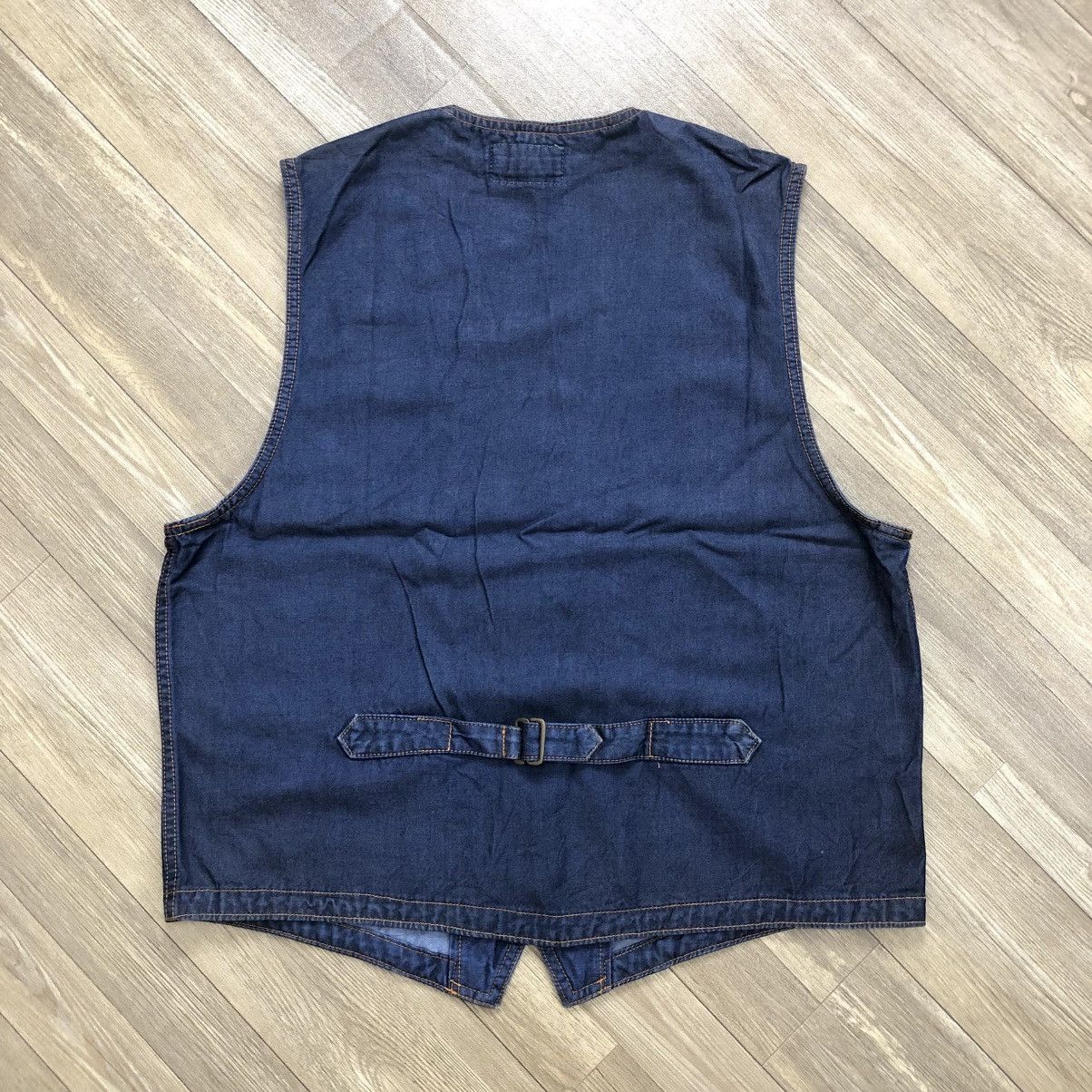 Japanese Brand × Kenzo × Vintage Vintage Kenzo Jeans Asian Double Pocket Denim Vest Size M / US 6-8 / IT 42-44 - 14 Thumbnail