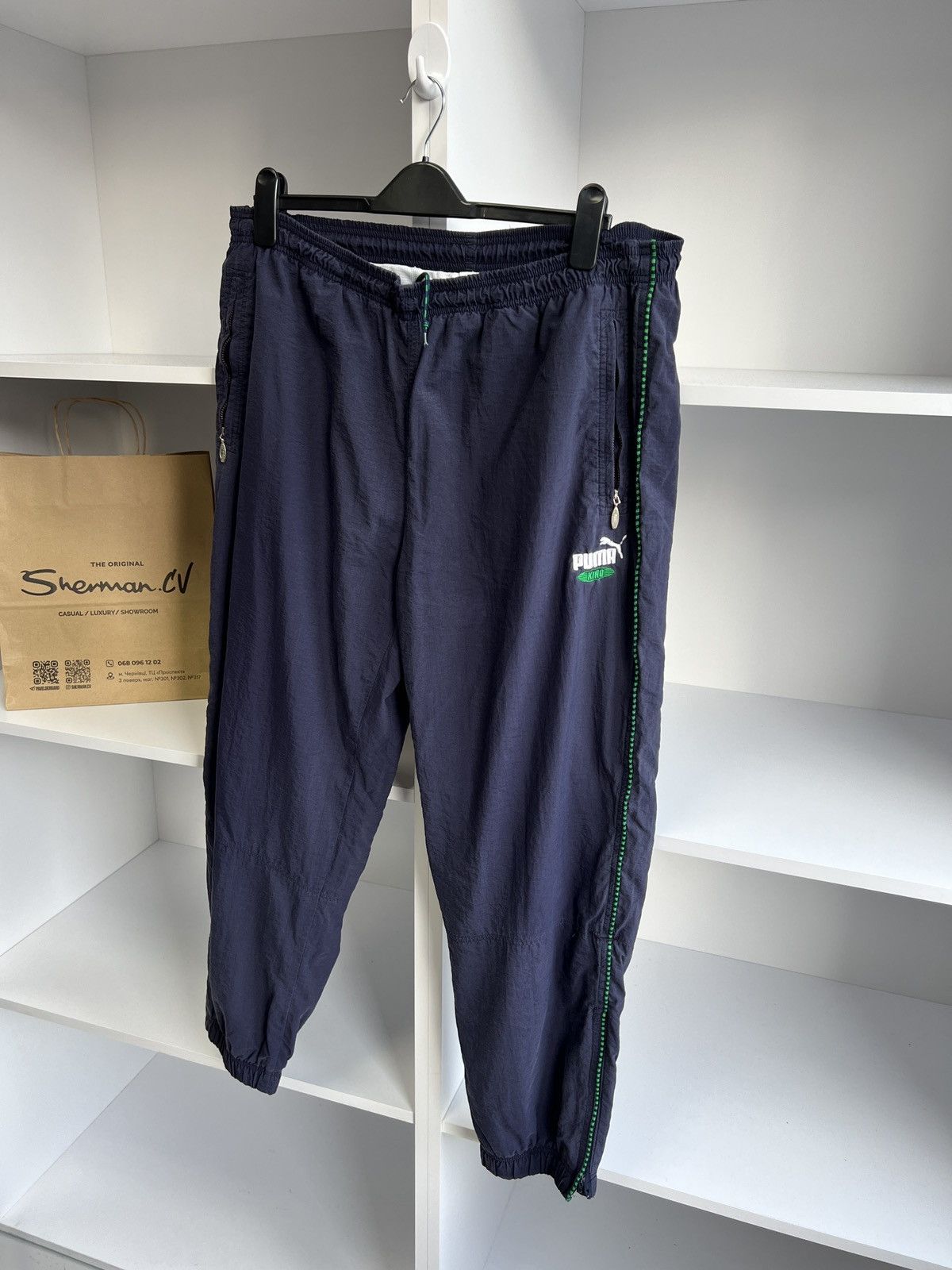 Puma × Vintage Vintage Puma Y2k Streetwear Denim Navy Suit Size US XXL / EU 58 / 5 - 15 Thumbnail