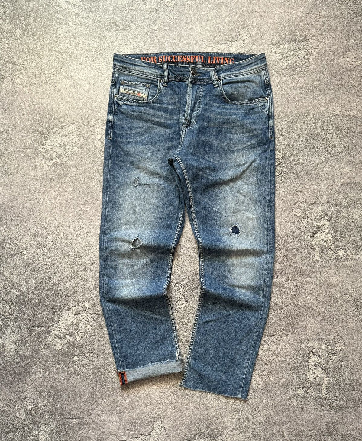 Diesel × Diesel Black Gold Diesel 34/30 denim pant trouser Jean chino distressed y2k Size US 34 / EU 50 - 1 Thumbnail