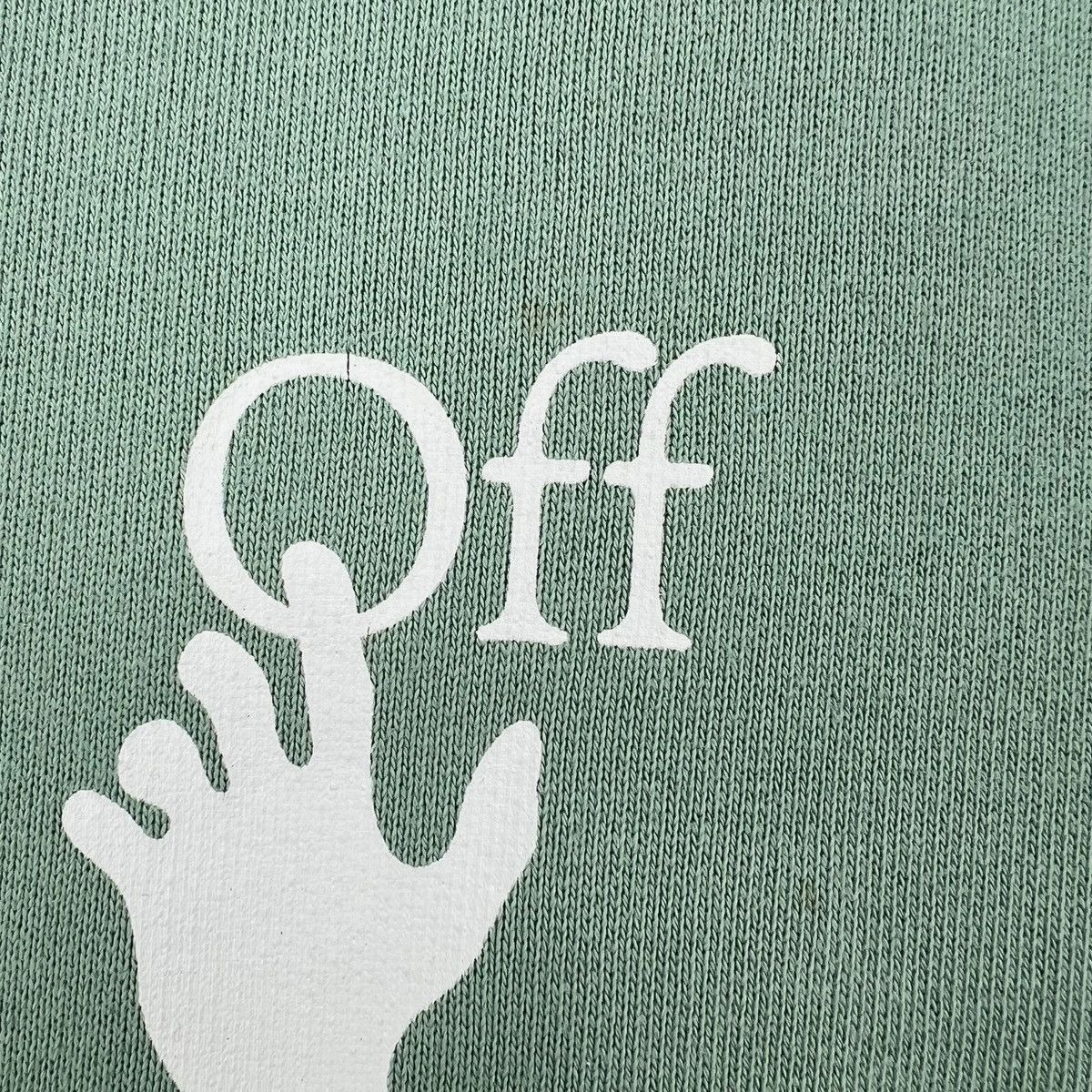 Off-White Off-White Graffiti Sage Green Hoodie Size US M / EU 48-50 / 2 - 5 Thumbnail