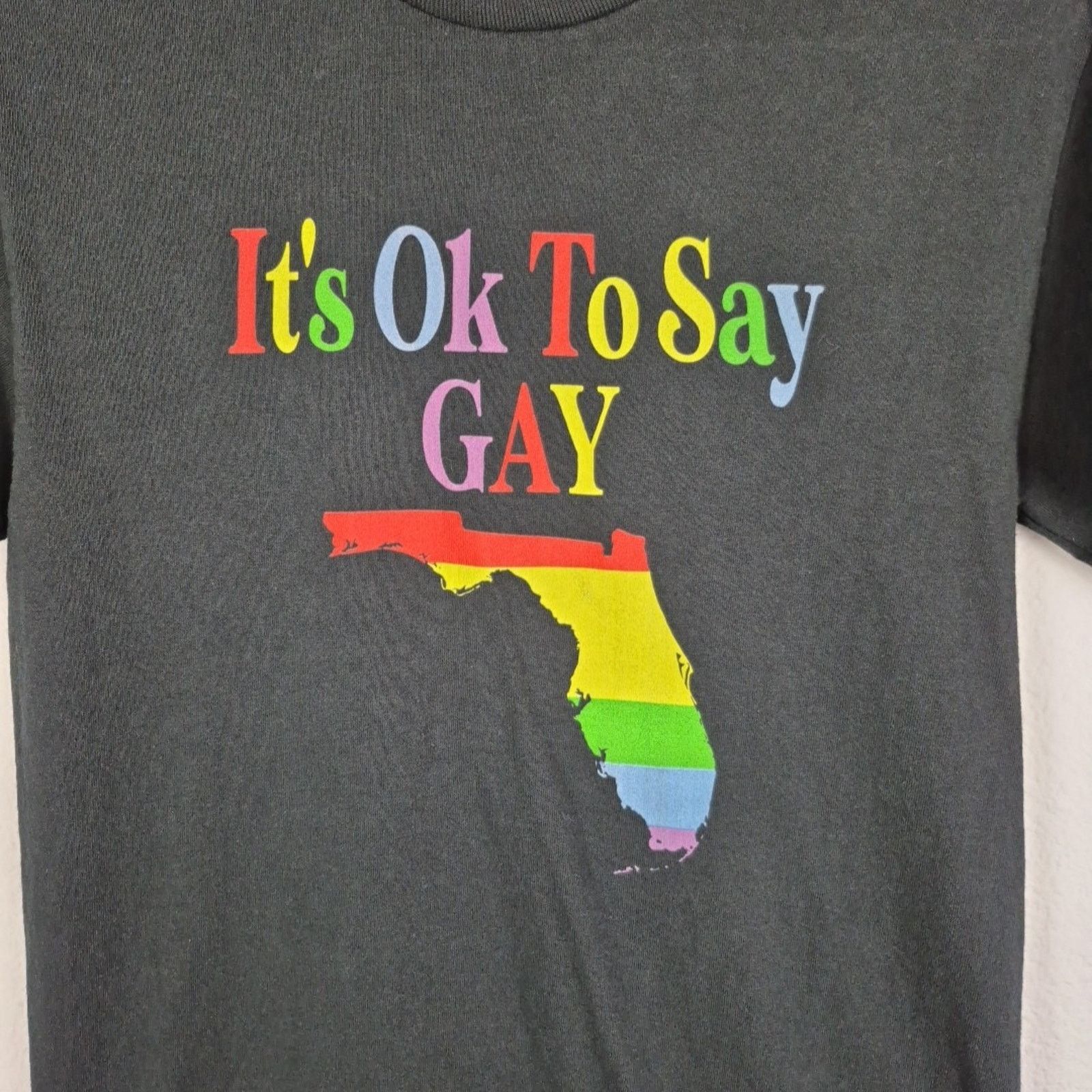 Gildan Gildan T Shirt Sm It’s Ok To Say Gay Proud Lgbtq Gay Rights Size US S / EU 44-46 / 1 - 3 Thumbnail