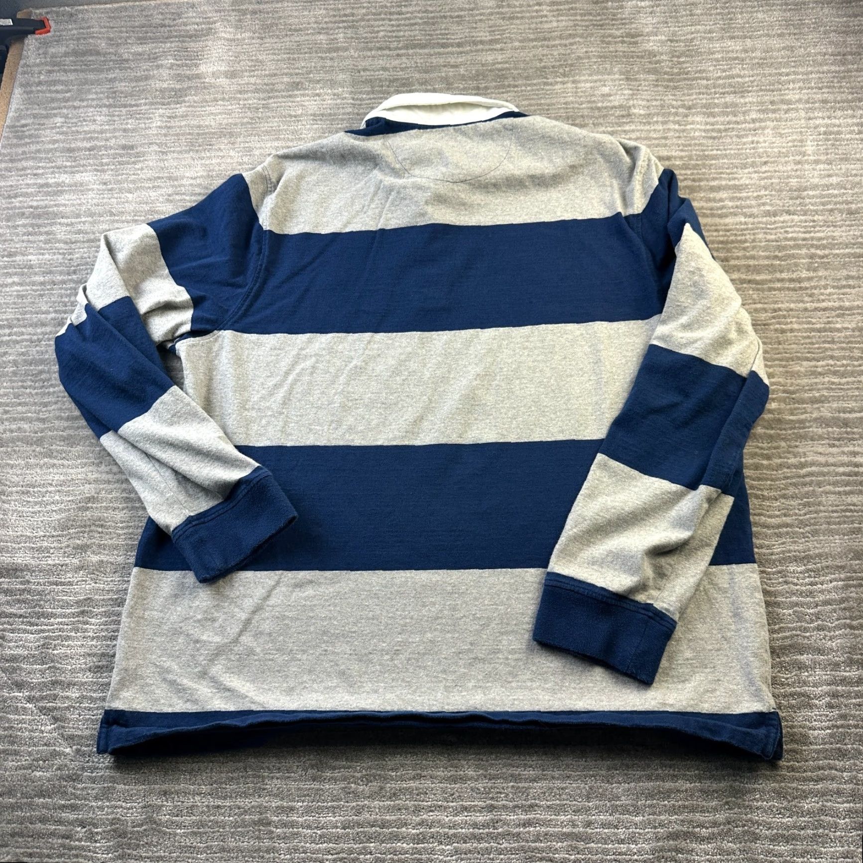 Chaps VINTAGE Chaps Rugby Shirt Mens 2XL XL Blue Orange Long Sleeve Polo Preppy Crest Shirt Size US XXL / EU 58 / 5 - 2 Thumbnail