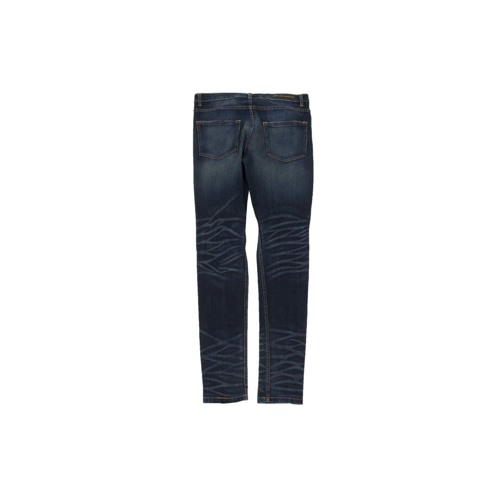 Oro Los Angeles Distressed Knee Slash Rustic Jeans Dark Wash Size US 32 / EU 48 - 2 Thumbnail