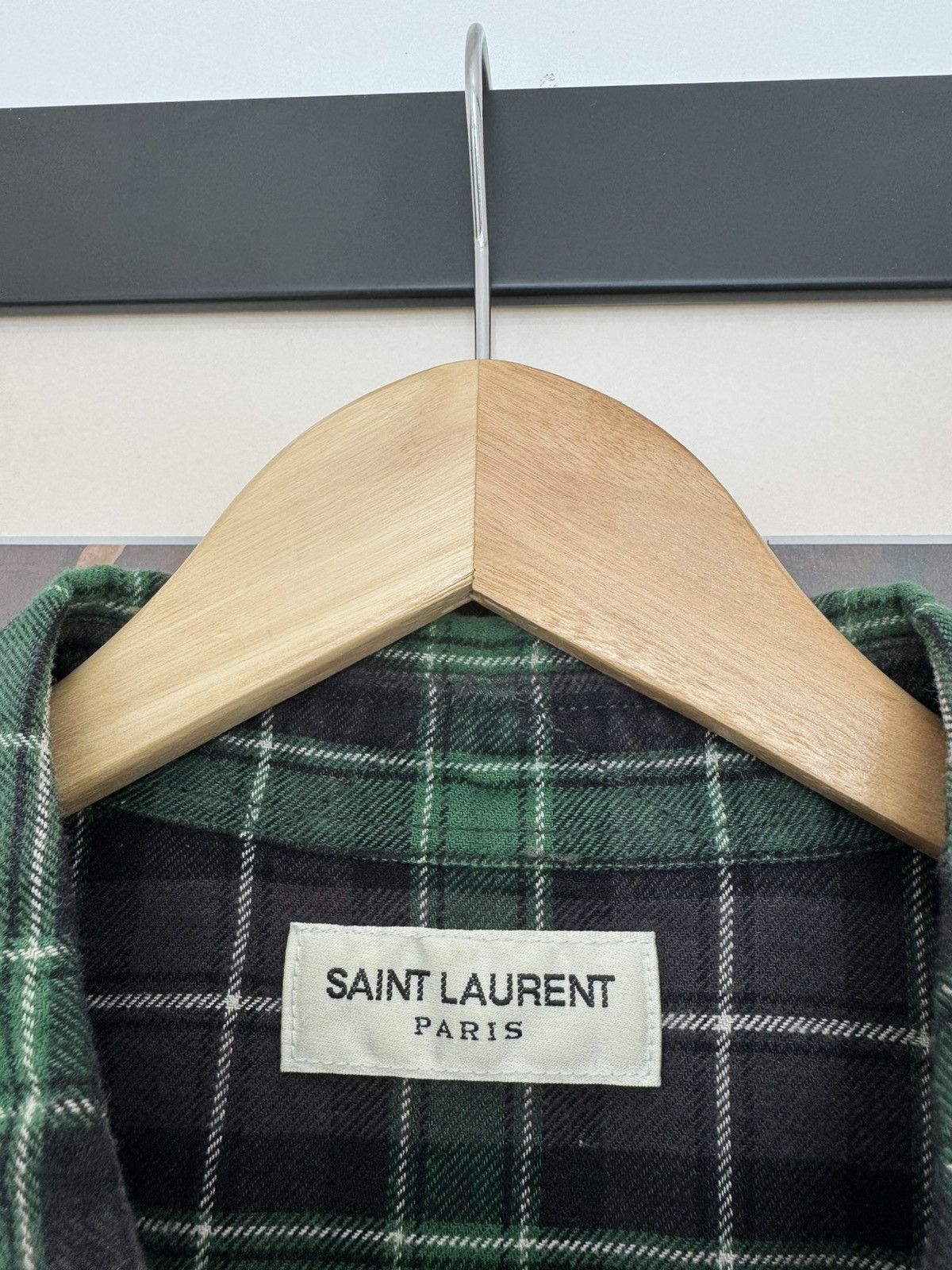 Saint Laurent Paris Hedi Slimane Saint Laurent Paris SLP Button Flannel Shirt Size US M / EU 48-50 / 2 - 3 Thumbnail