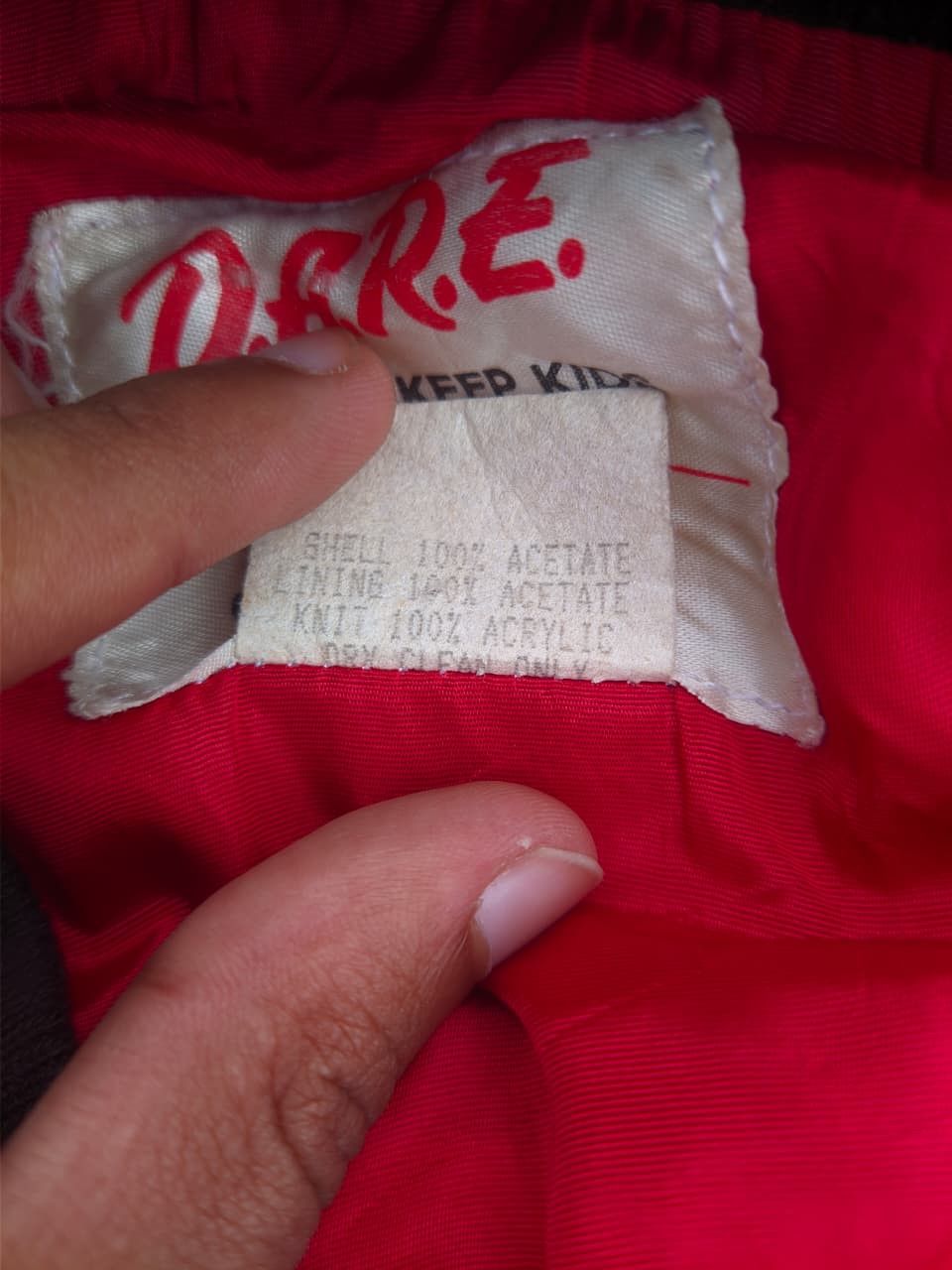 D.A.R.E Vintage 90s D.A.R.E Bomber Jacket Size US L / EU 52-54 / 3 - 7 Thumbnail