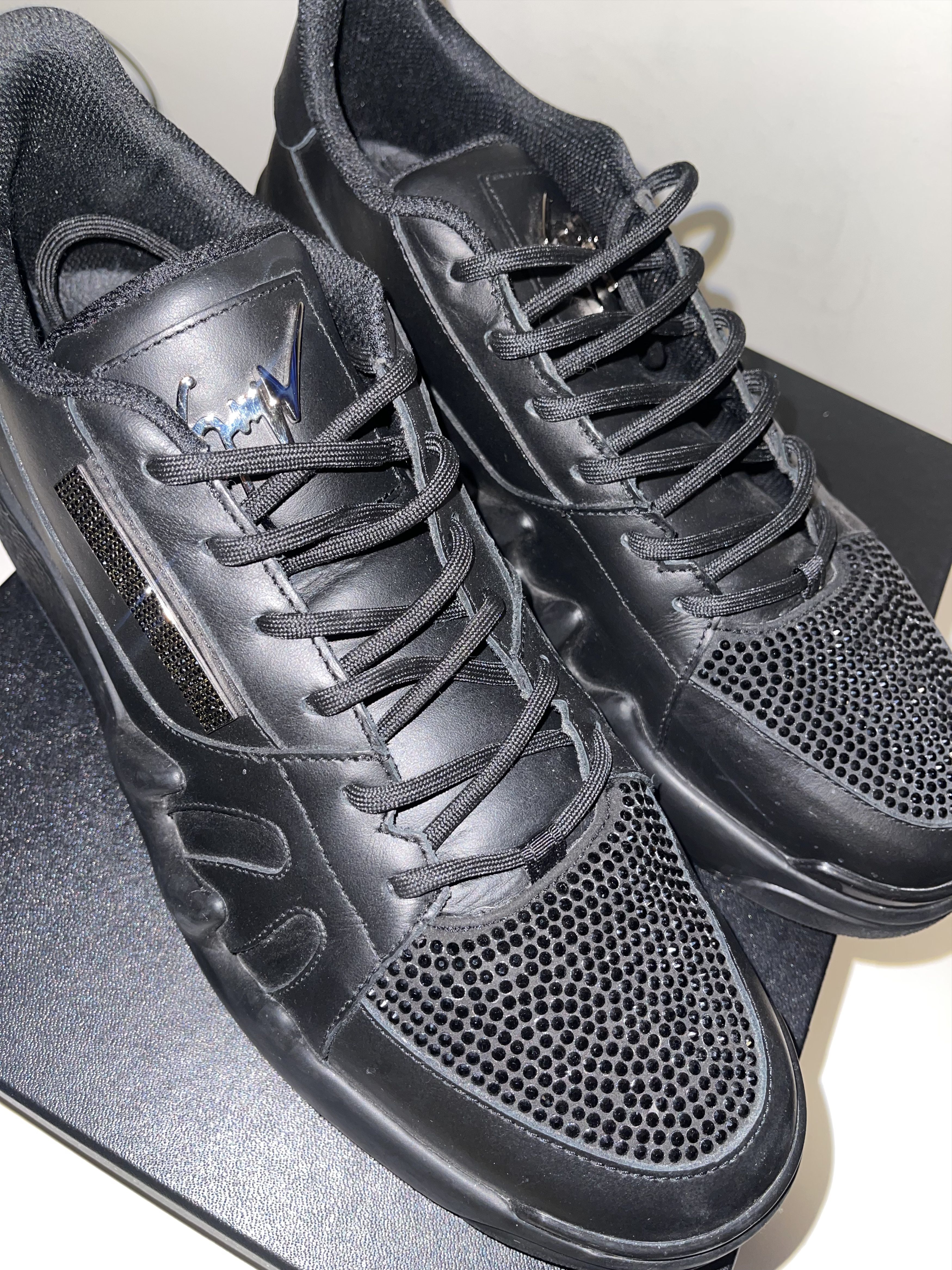 Giuseppe Zanotti Giuseppe Zanotti Talon Rhinestone Sneakers Size US 12 / EU 45 - 4 Thumbnail