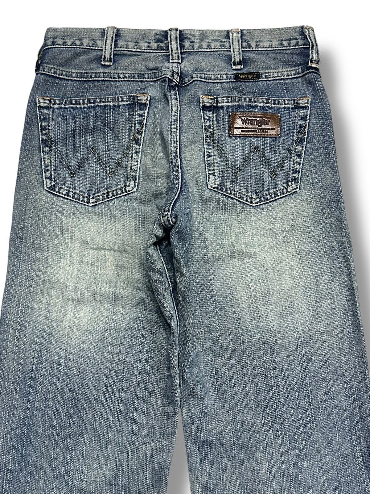 Japanese Brand Vintage Wrangler Straight Loose Style With Faded Wash Size US 28 / EU 44 - 5 Thumbnail
