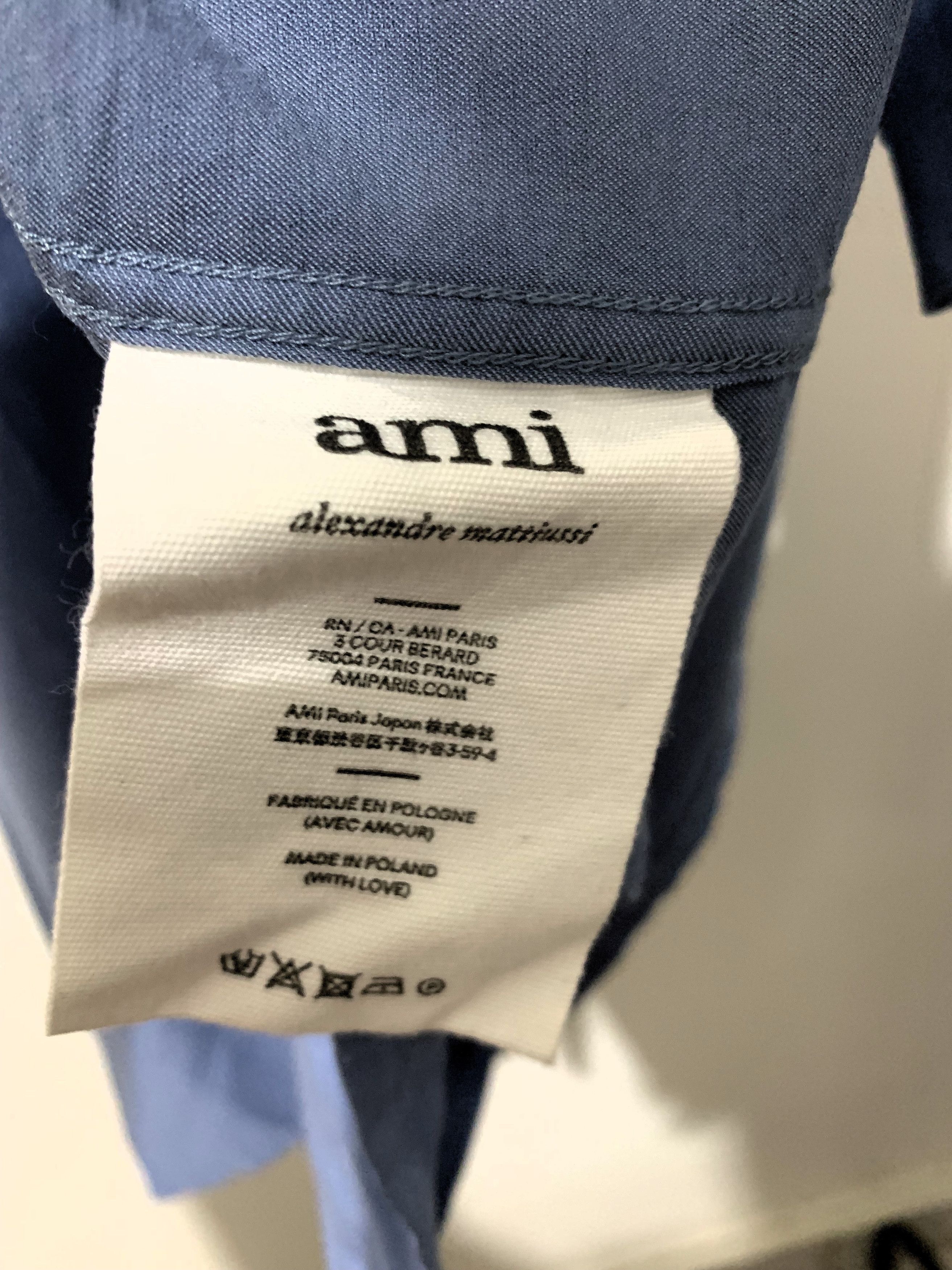AMI Logo S/S shirt Size US L / EU 52-54 / 3 - 6 Thumbnail