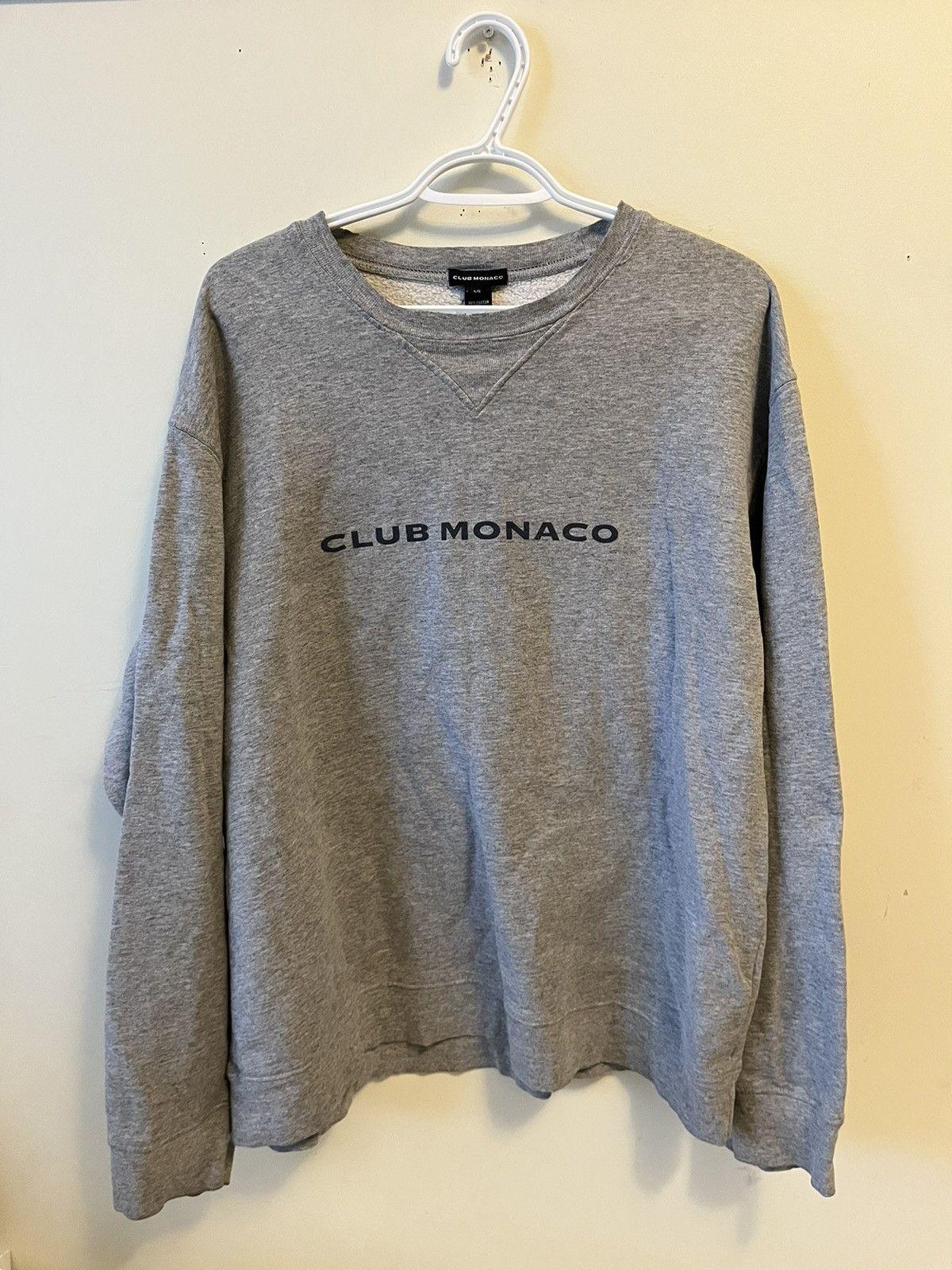 Club Monaco Vintage 90s Club Monaco Heather Grey Crewneck Sweatshirt Grailed