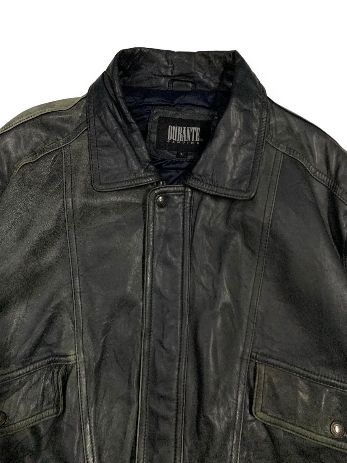 Other Japanese Brand Durante Sheepskin Leather Bomber Jacket Size US L / EU 52-54 / 3 - 5 Thumbnail