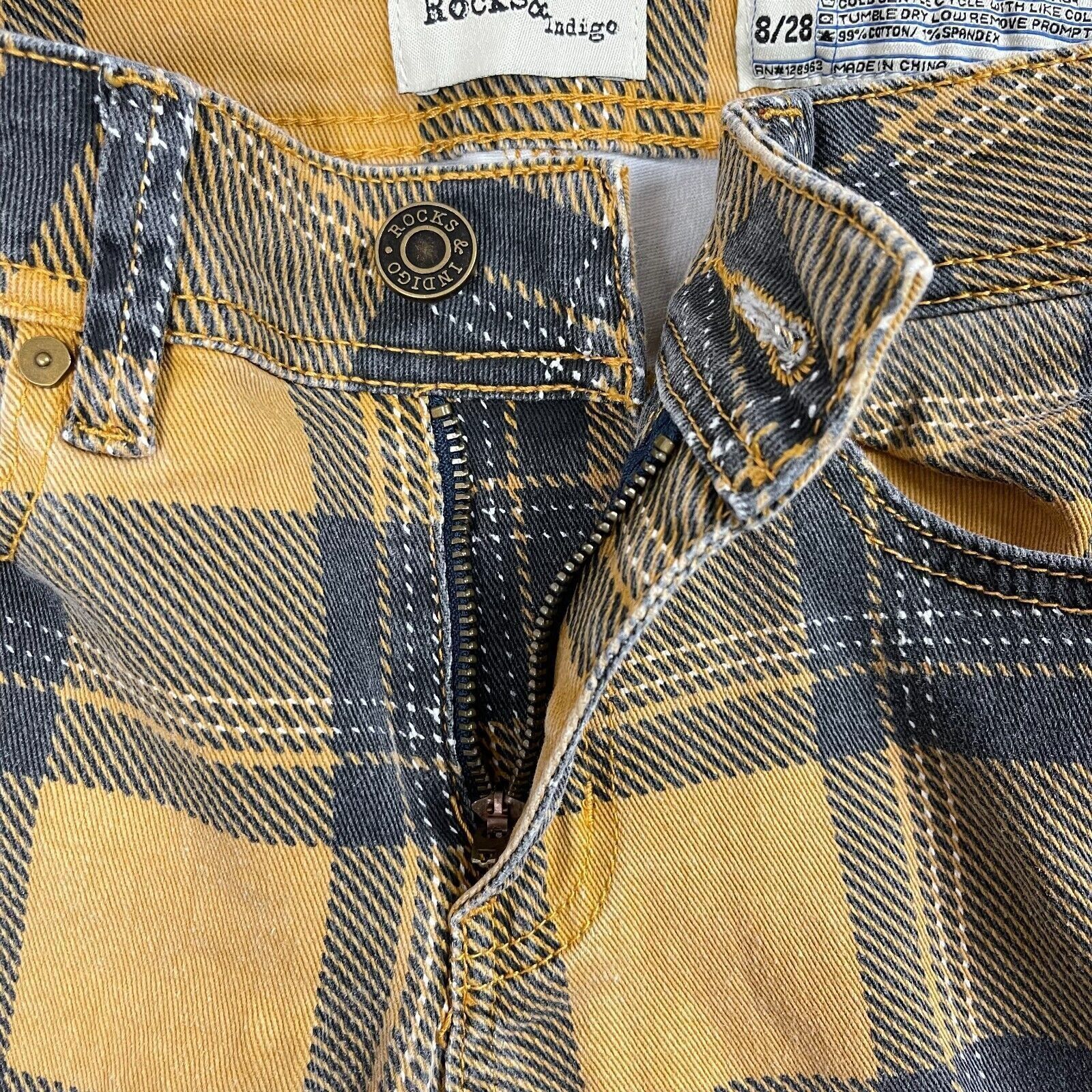 Other Rocks & Indigo Women's Plaid Pants Size 8/28 Size 28" / US 6 / IT 42 - 4 Thumbnail