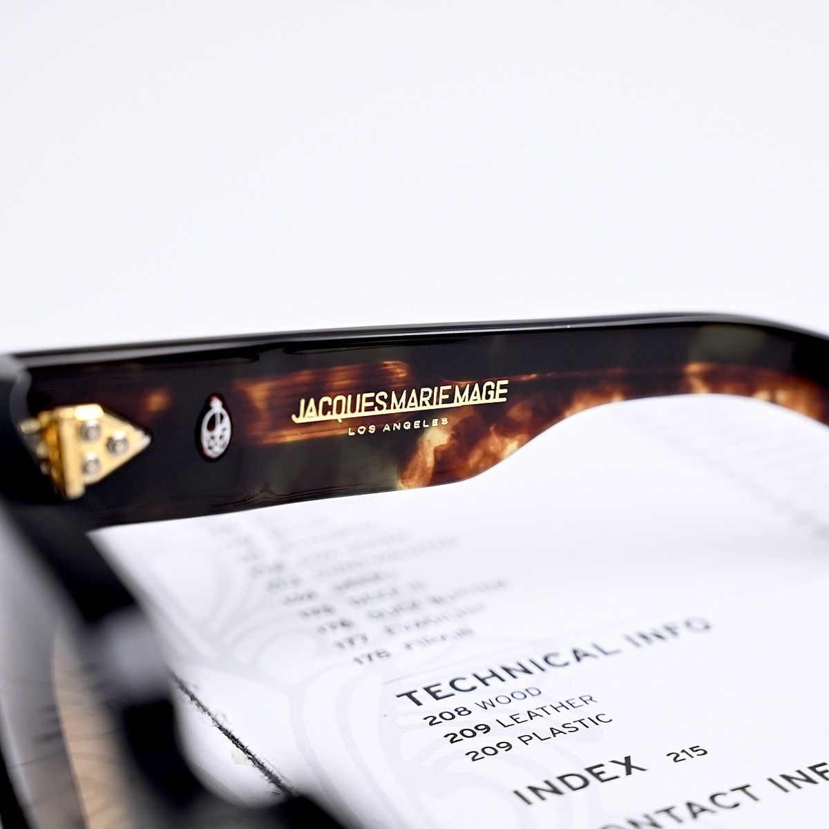 Jacques Marie Mage JACQUES MARIE MAGE JMM ENZO NOIR 15 SUNGLASSES Size ONE SIZE - 7 Thumbnail