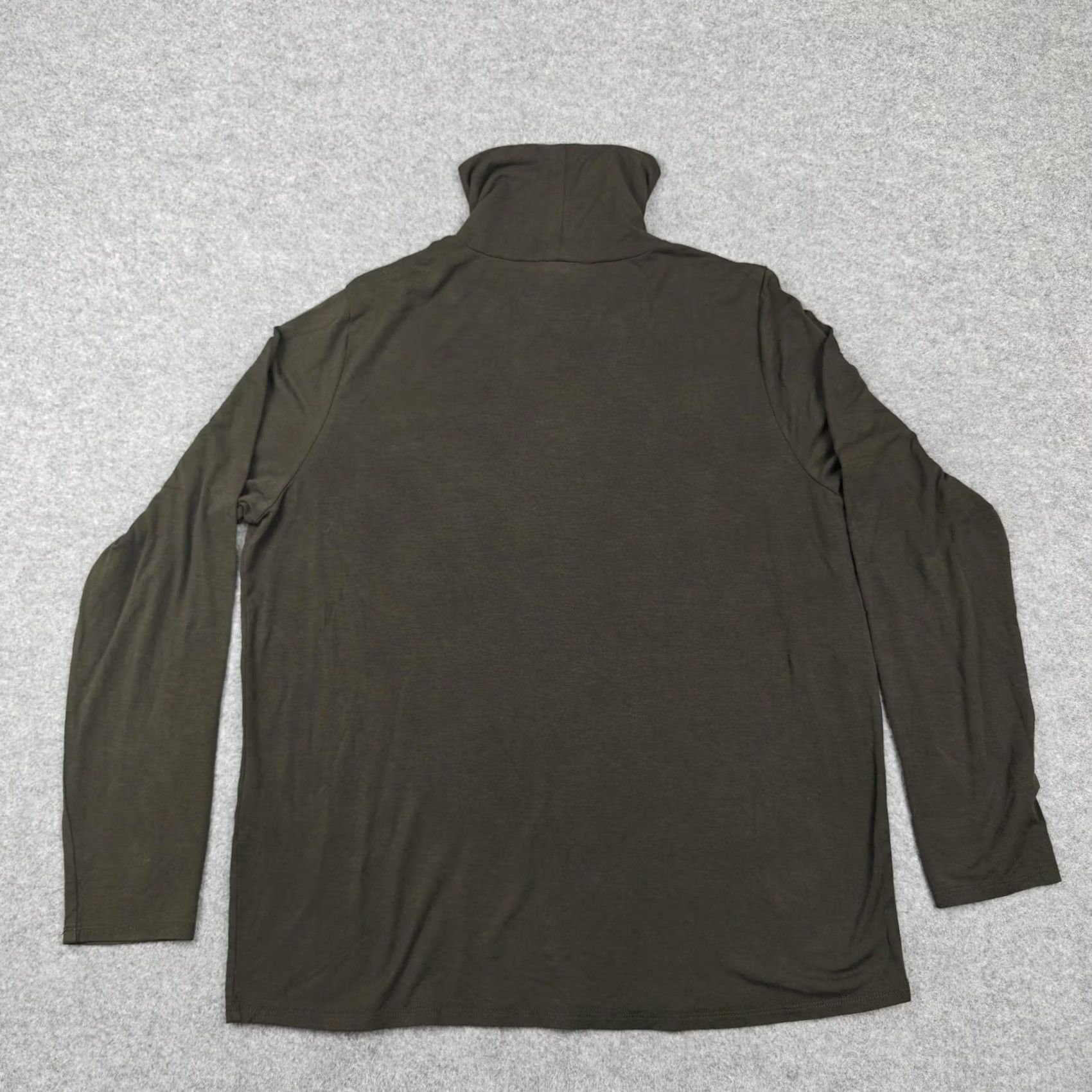 Eileen Fisher Eileen Fisher Shirt Womens XL Green Tencel Turtleneck Long Sleeve Jersey Top Size XL / US 12-14 / IT 48-50 - 4 Thumbnail