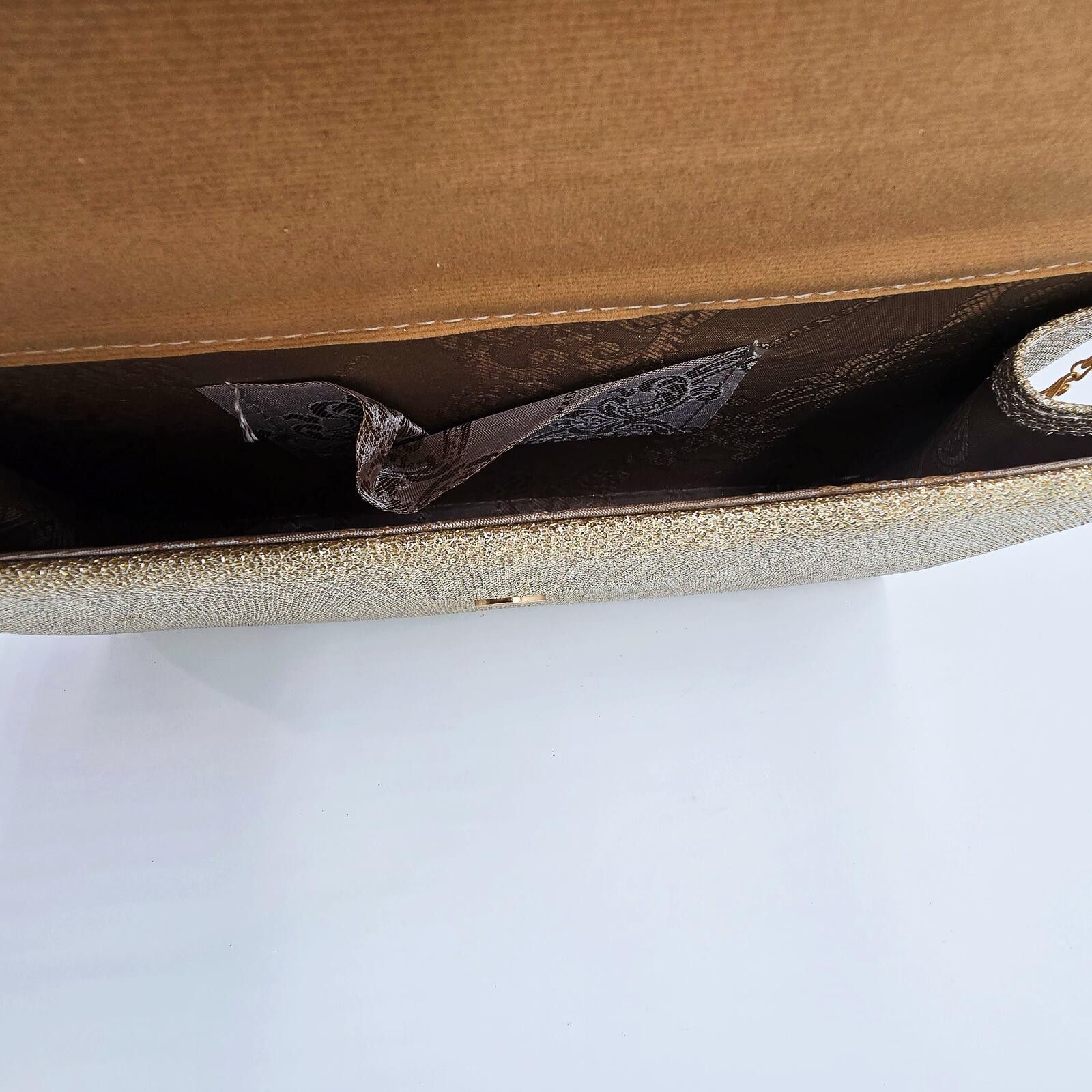 Genetic Manipulation Shinichiro Kuriya Elegant Gold-Tone Evening Clutch Bag with Chain Strap Size ONE SIZE - 7 Thumbnail