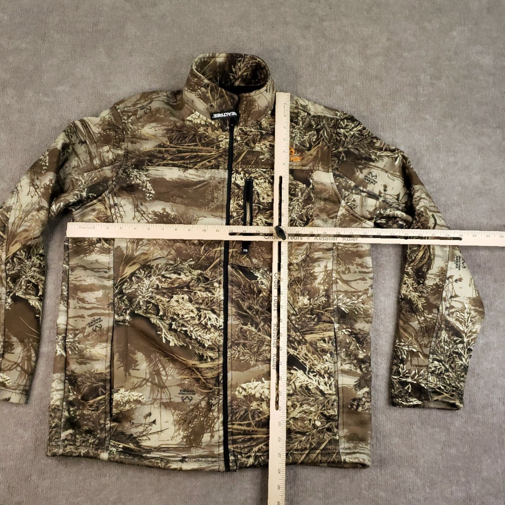 Realtree Realtree Jacket Mens Medium Green Brown Camouflage Full Zip Mock Neck Casual Size US M / EU 48-50 / 2 - 2 Thumbnail