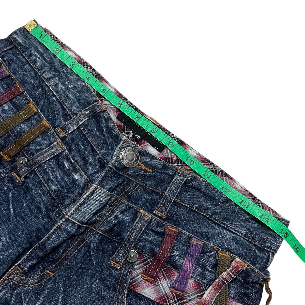 Hysteric Glamour Double Waist Nylaus Thunder Wiskeres Distressed Jeans Size US 30 / EU 46 - 9 Thumbnail