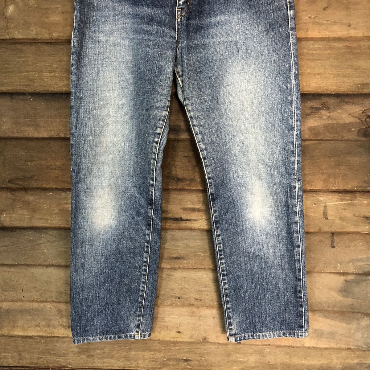 Japanese Brand Uniqlo japan vintage Blue faded jeans Denim Pants #7390 Size US 31 - 3 Thumbnail
