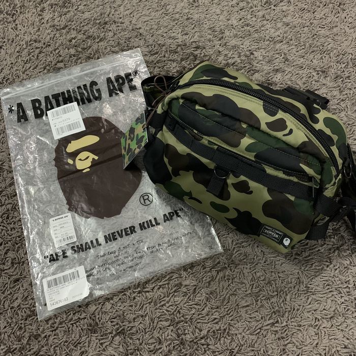 Bape Bape x Porter 1st Camo Waist Bag | Grailed