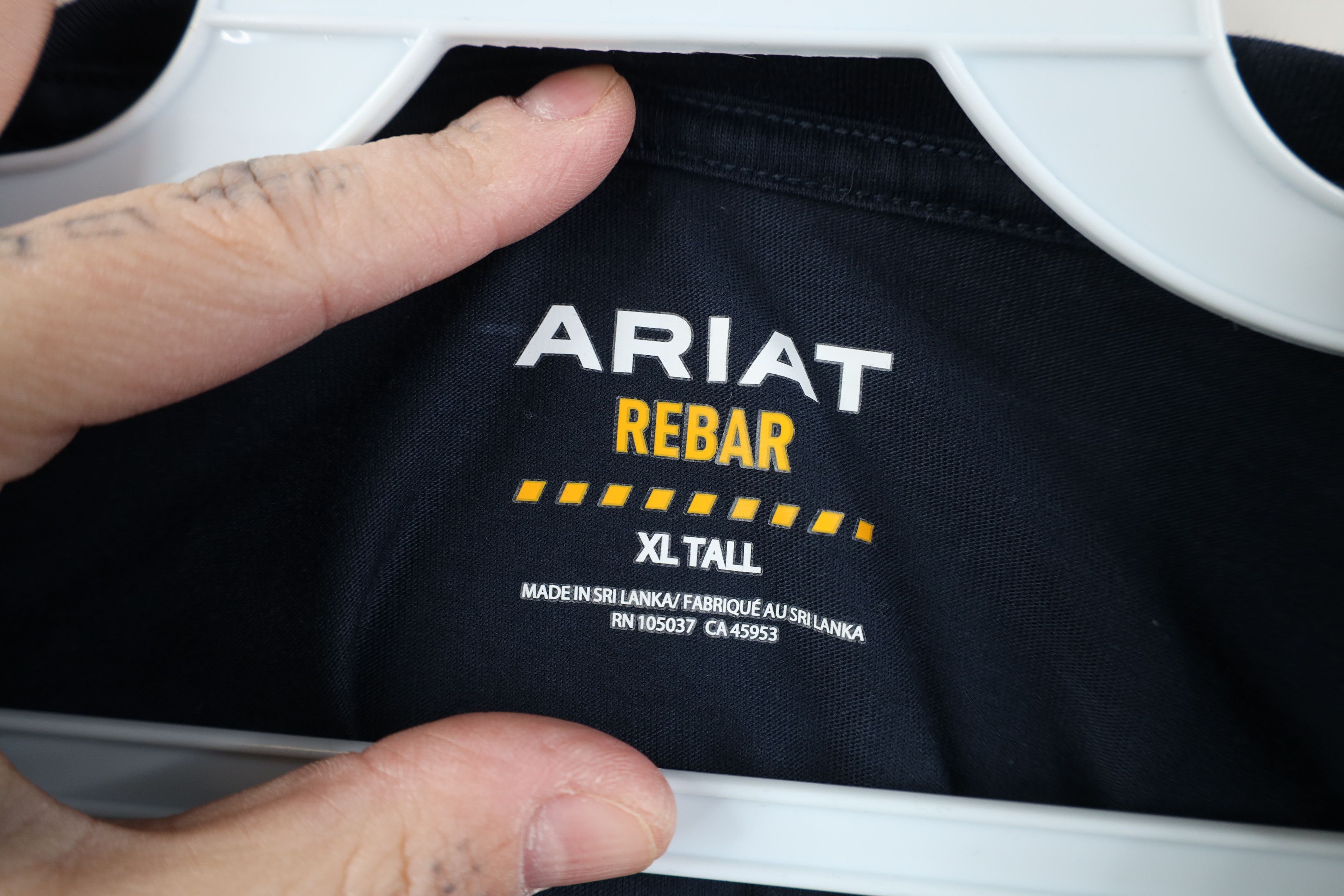 Ariat Ariat Rebar Long Sleeve Pocket T-Shirt Navy Blue Workwear Size US XL / EU 56 / 4 - 9 Thumbnail