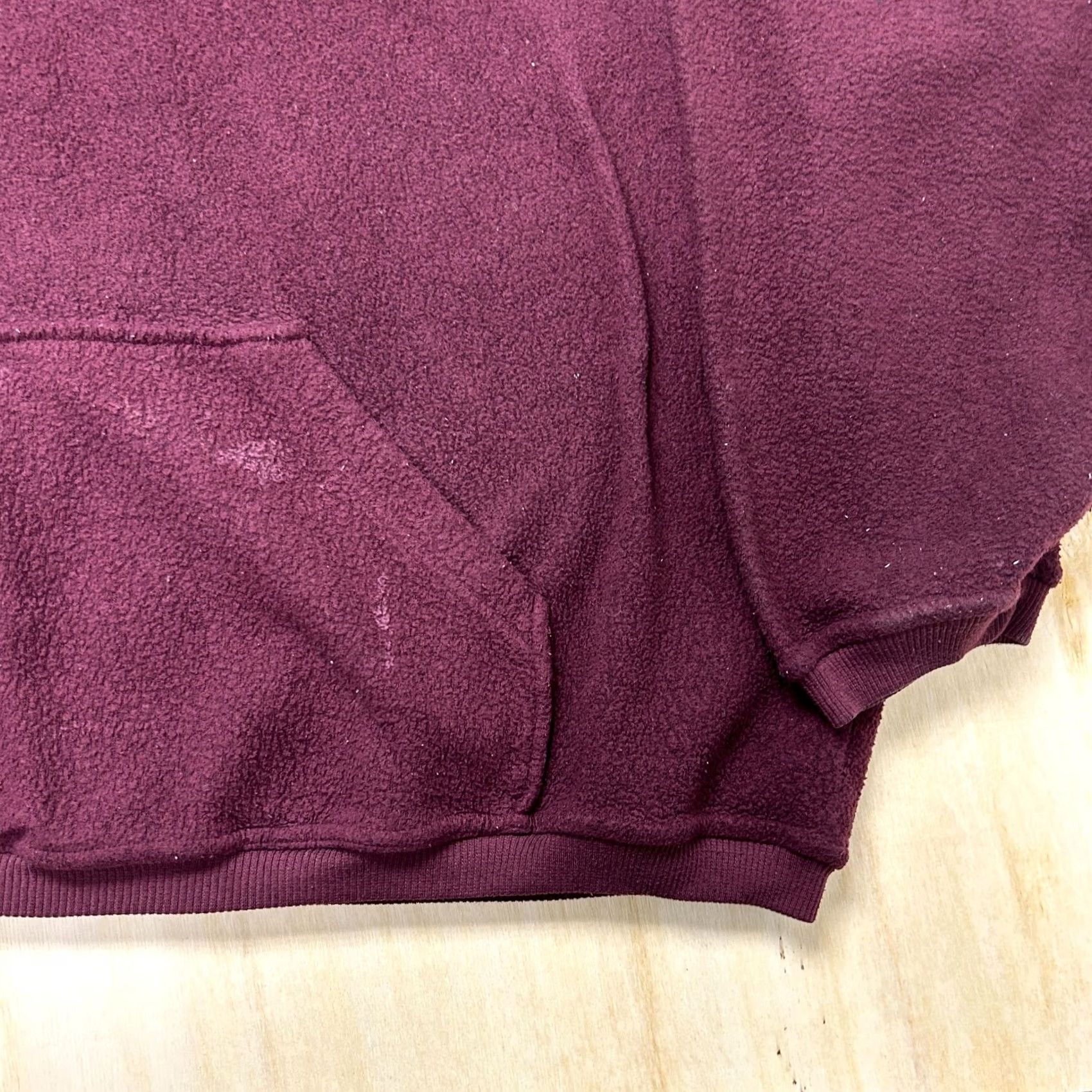 KangaROOS VINTAGE First Run Hoodie Mens XL Red Fleece Kangaroo Pocket Pullover Sweatshirt Size US XL / EU 56 / 4 - 2 Thumbnail