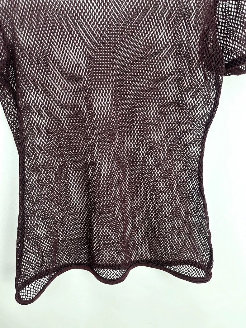 Jean Paul Gaultier Jean paul gaultier Slim-fit grid tights short sleeves 2504- Size US L / EU 52-54 / 3 - 4 Thumbnail