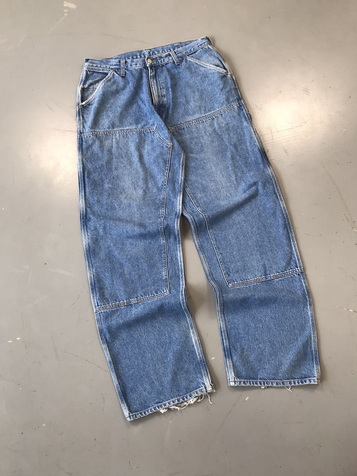 Carhartt × Vintage Vintage Carhartt B85 DNM double knee carpenter denim Size US 34 / EU 50 - 2 Thumbnail