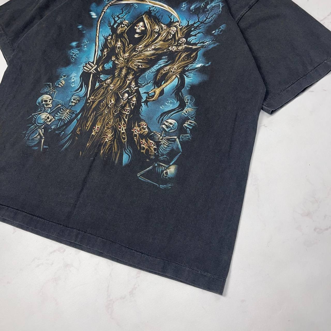 Vintage Vintage Black Grim Reaper 2000s Horror Graphic T Shirt Sz L Size US L / EU 52-54 / 3 - 5 Thumbnail