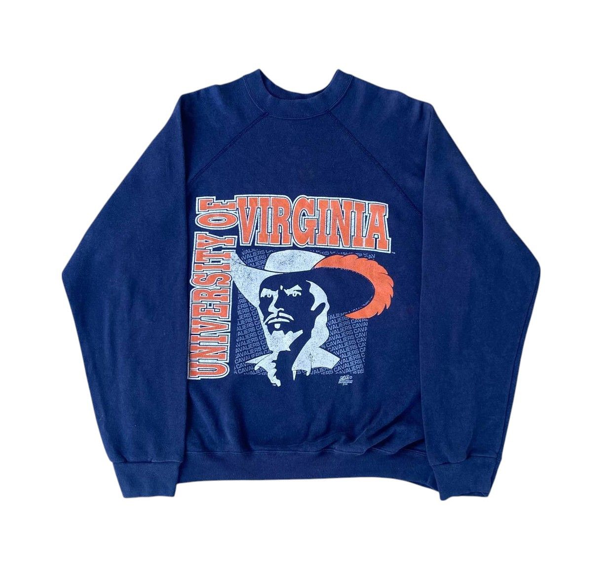 Vintage VINTAGE 80S VIRGINA UNIVERSITY CREWNECK FADED BLUE Size US XL / EU 56 / 4 - 2 Thumbnail