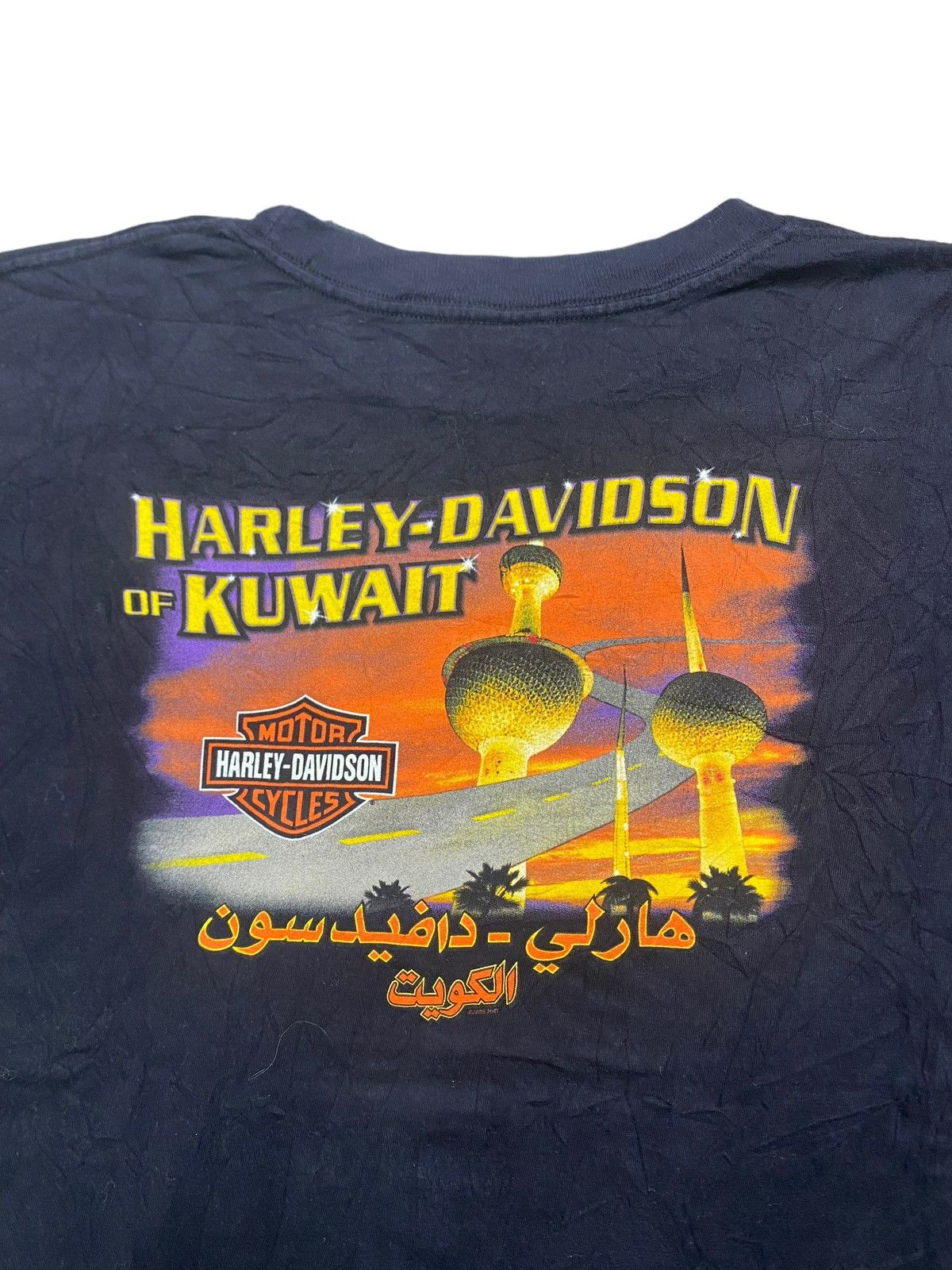 Vintage VINTAGE HARLEY DAVIDSON KUWAIT TEE Size US XXL / EU 58 / 5 - 1 Thumbnail