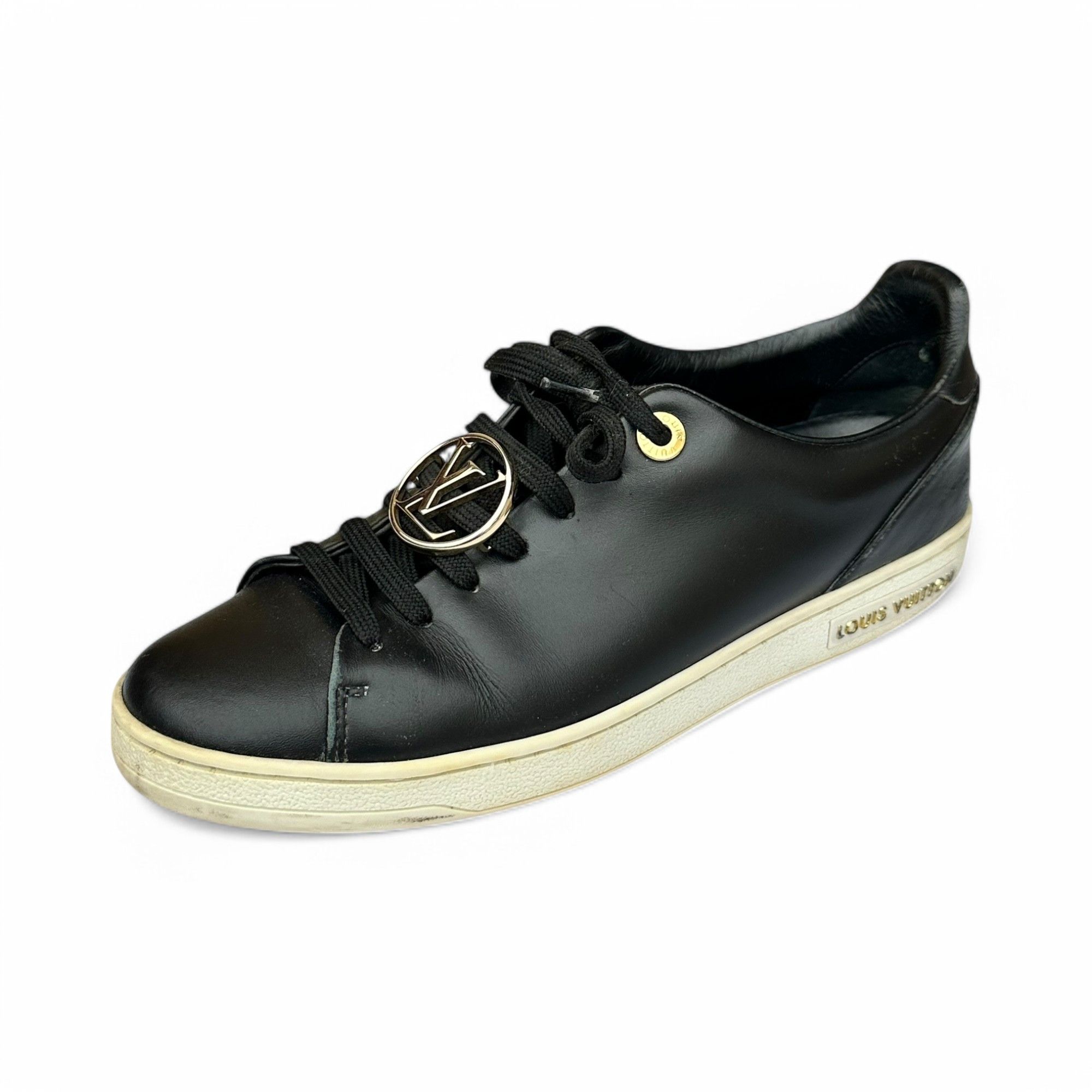 Louis Vuitton Frontrow Sneakers LV Metal Lace Logo Leather