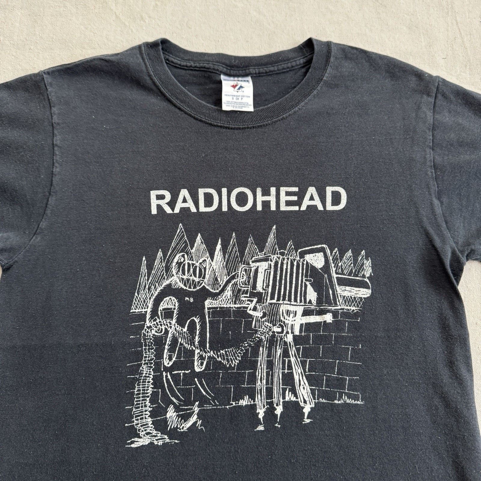 Band Tees × Vintage 2000s Radiohead Cat Director Stanley Donwood Artwork T Shirt Size US S / EU 44-46 / 1 - 2 Thumbnail