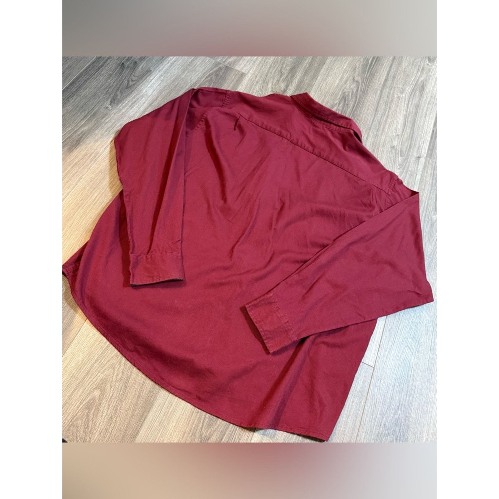Wrangler Wrangler Flex For Comfort Cotton Burgundy Button Down Sz XL Size US XL / EU 56 / 4 - 6 Thumbnail