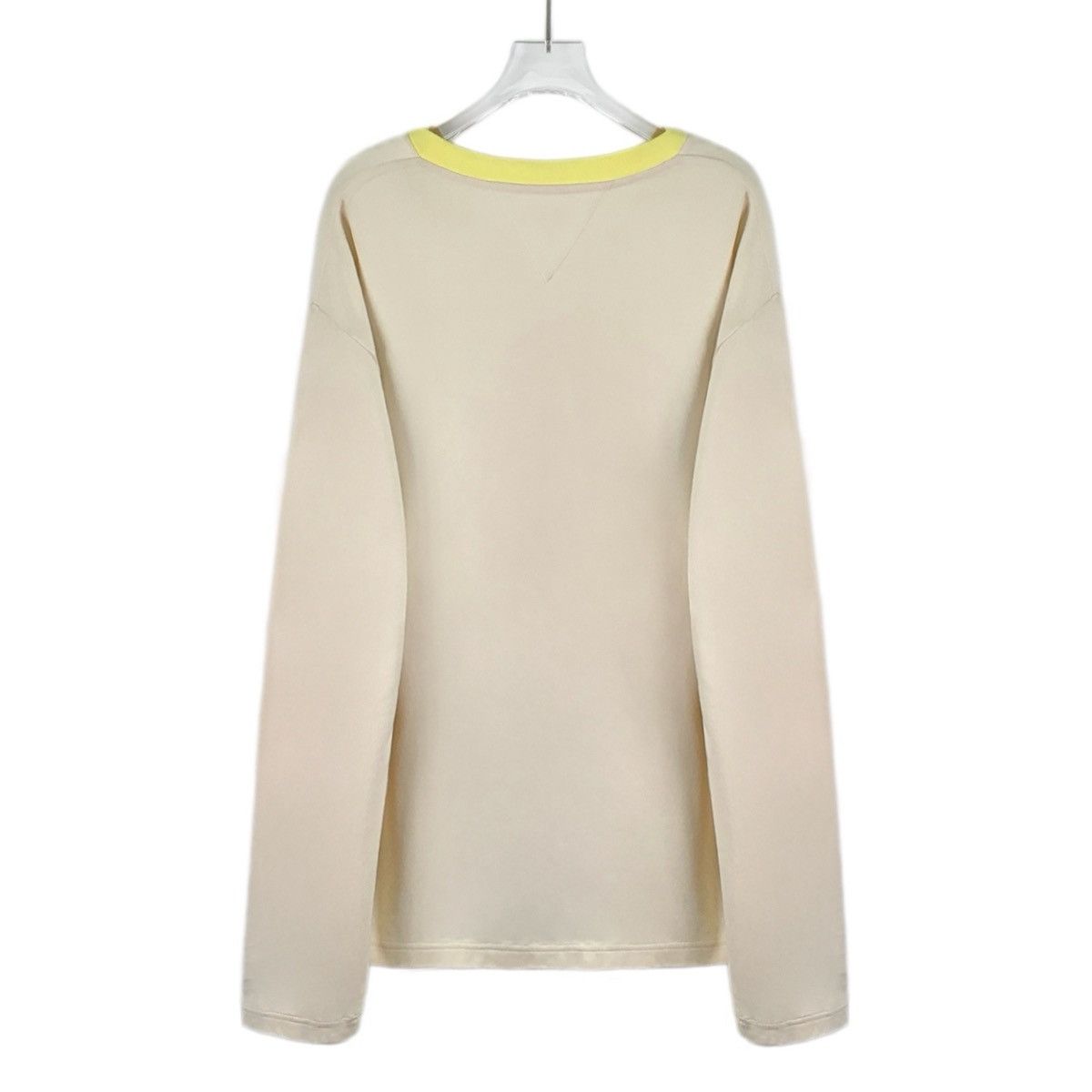 Bottega Veneta Bottega Veneta Apricot Letter Long Sleeve Base T-Shirt K26WX Size US L / EU 52-54 / 3 - 2 Thumbnail