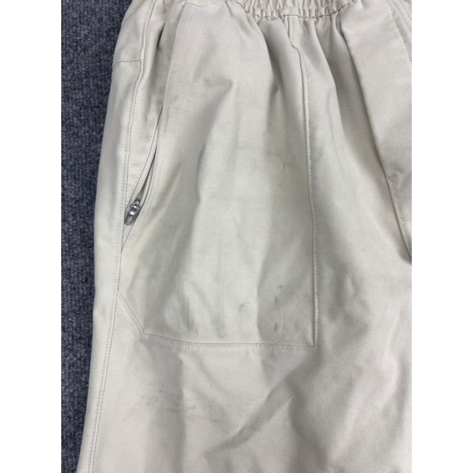 Lululemon Lululemon Mens Small Jogger Pants White Twill Elastic Waist Pockets Zip Pocket Size US 29 - 7 Thumbnail