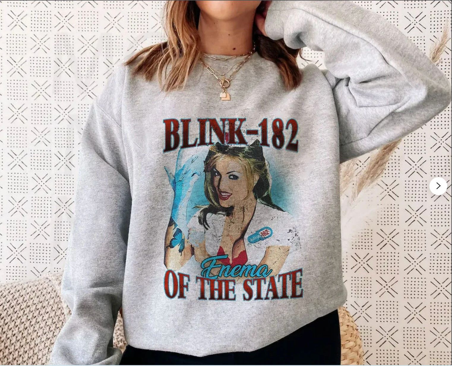 Band Tees Blink 182 Band Sweatshirt Blink 182 Rock Hoodie Shirt Size US L / EU 52-54 / 3 - 1 Thumbnail