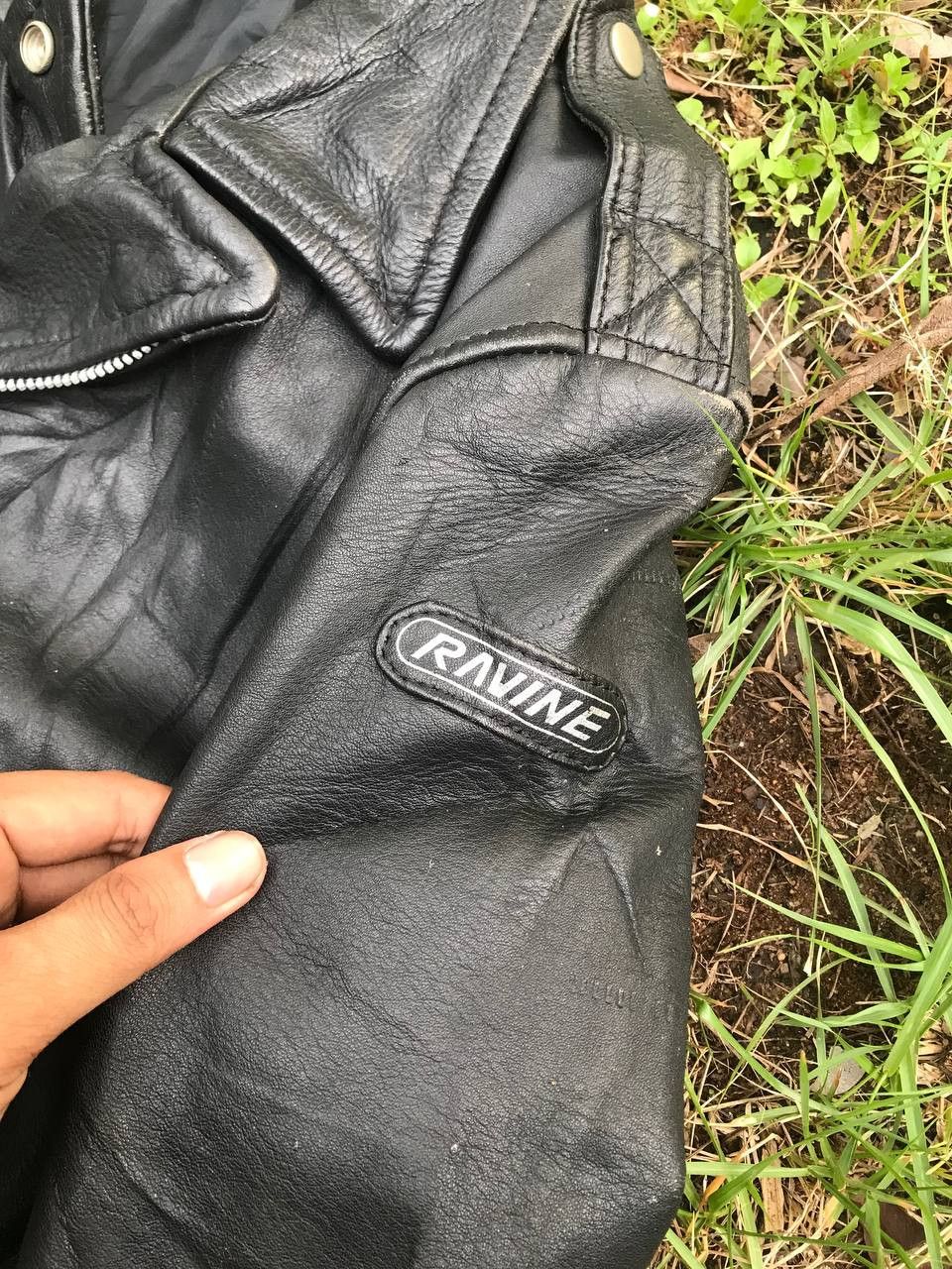 Japanese Brand RAVINE LEATHER BIKER JACKET Size US L / EU 52-54 / 3 - 9 Thumbnail