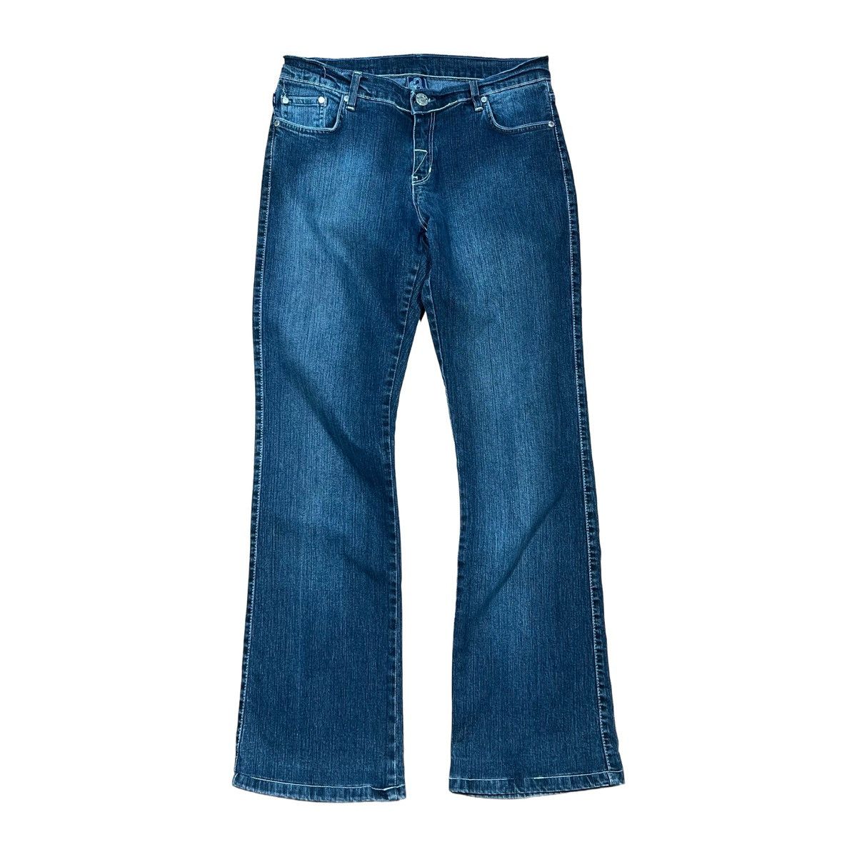 Victoria Beckham Victoria Beckham Crown Embroidered Jeans Size 33" - 1 Thumbnail