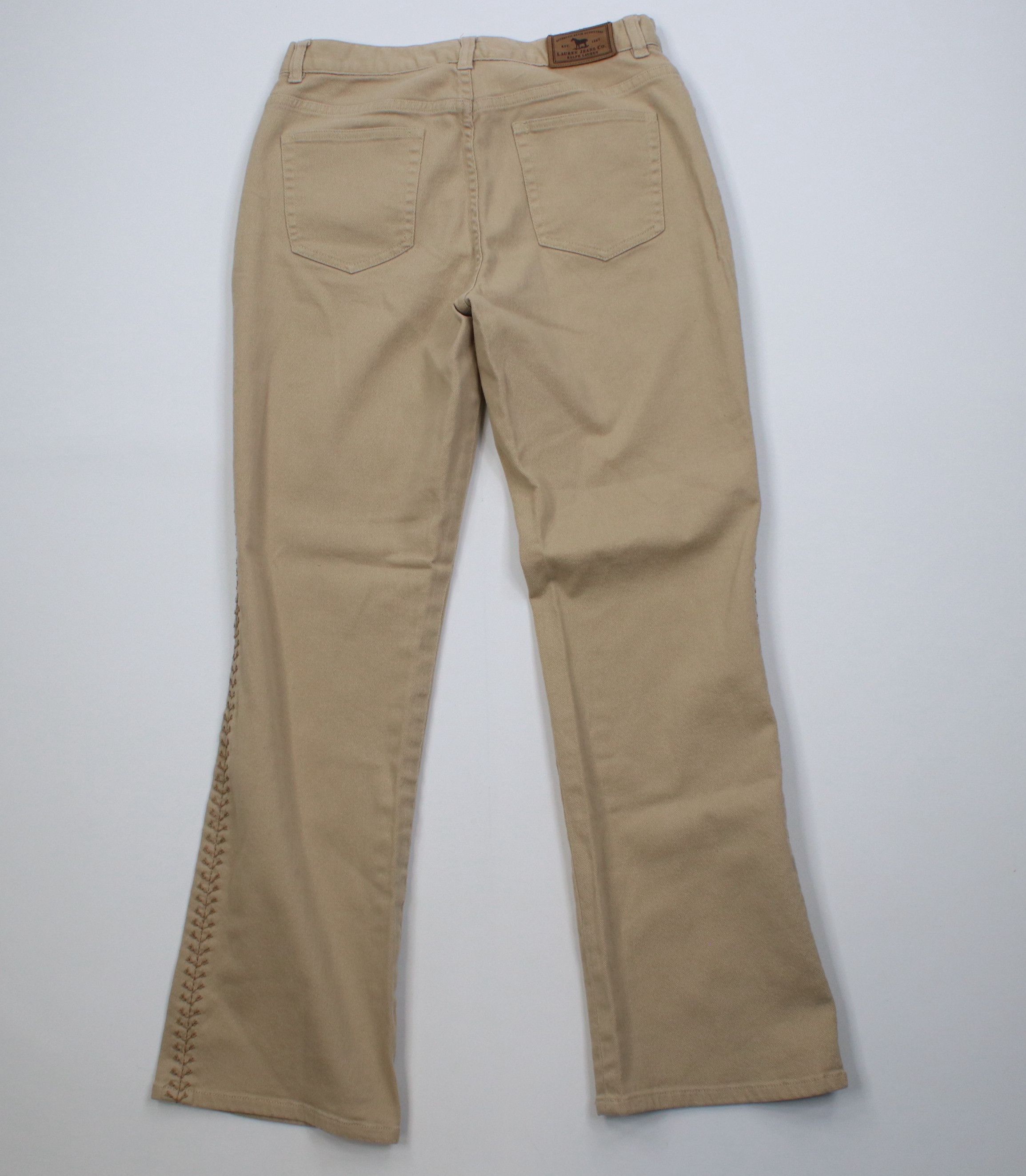 Polo Ralph Lauren Vintage 90s Ralph Lauren Embroidered Flared Wide Leg Jeans Size 30" / US 8 / IT 44 - 10 Thumbnail