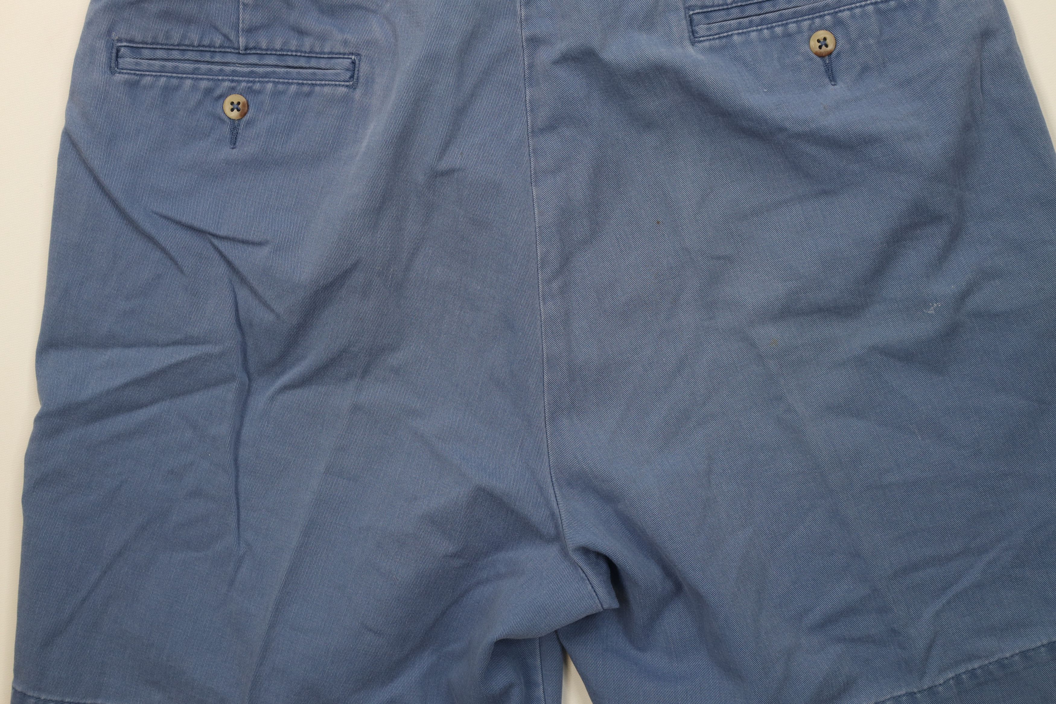 Polo Ralph Lauren Vintage 90s Ralph Lauren Above Knee Chino Shorts Blue Cotton Size US 34 / EU 50 - 10 Thumbnail
